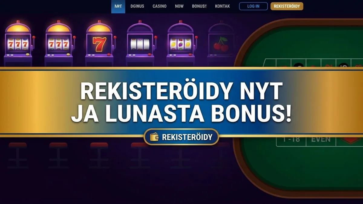 Rekisteröidy bonuksella